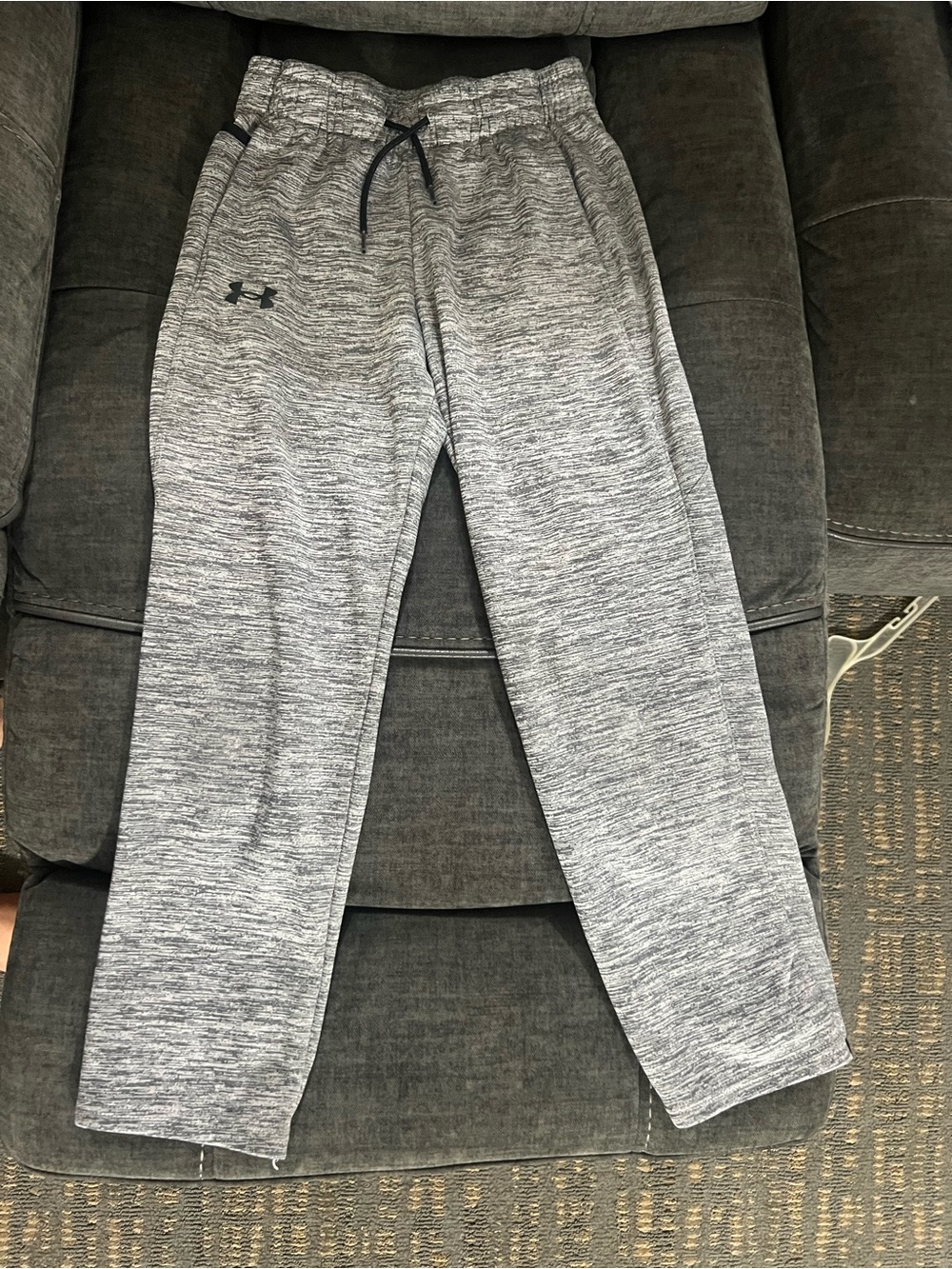 Under Armour Grey Marled ColdGear Fleece Joggers